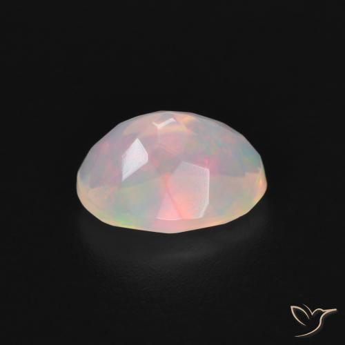 Opale Multicolore naturelle ovale, 1.39 ct, Transparent