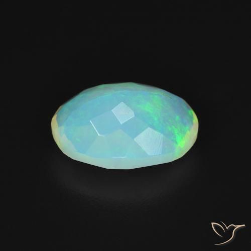 Opale Multicolore naturelle ovale, 1.46 ct, Transparent