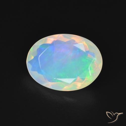 1.70ct Naturel Multicolore Opale, ovale, Transparent