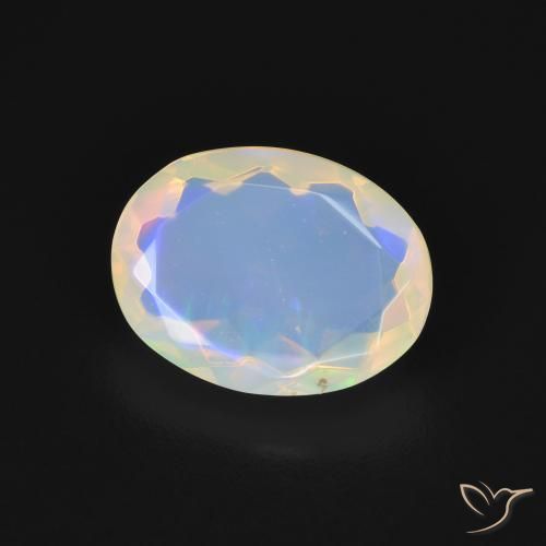 Opale Multicolore naturelle ovale, 1.68 ct, Transparent