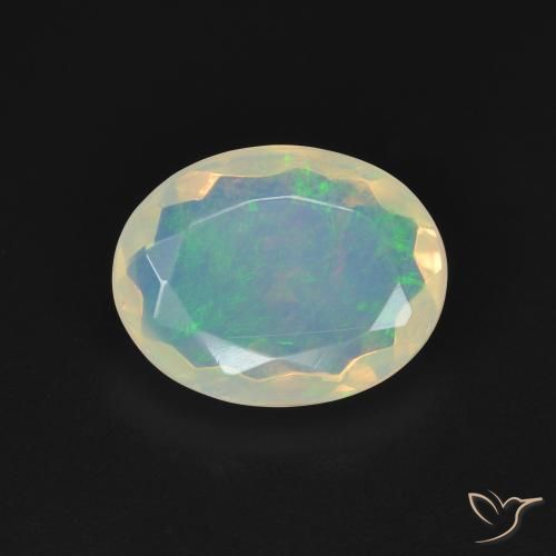 1.68ct Naturel Multicolore Opale, ovale, Transparent