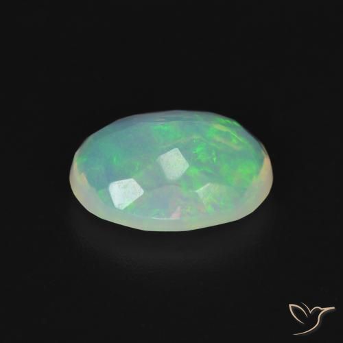 Opale Multicolore naturelle ovale, 1.68 ct, Transparent