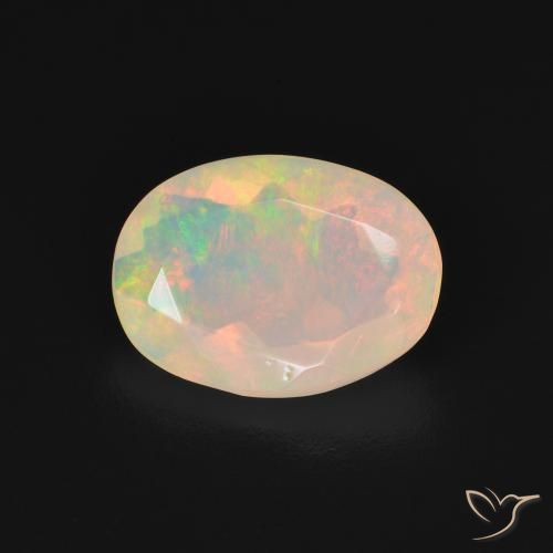 1.51ct Naturel Multicolore Opale, ovale, Transparent