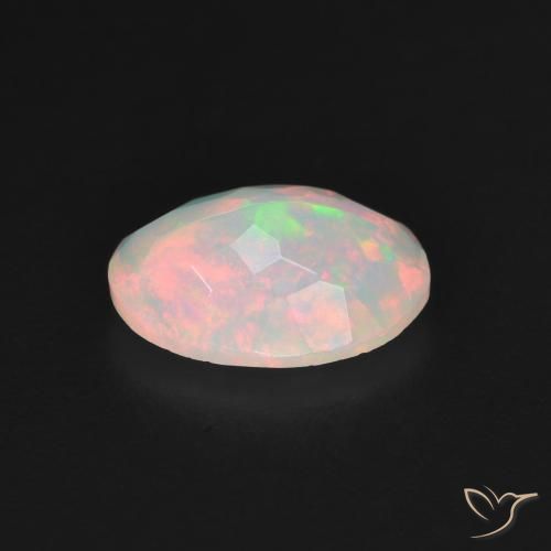 Opale Multicolore naturelle ovale, 1.28 ct, Translucide