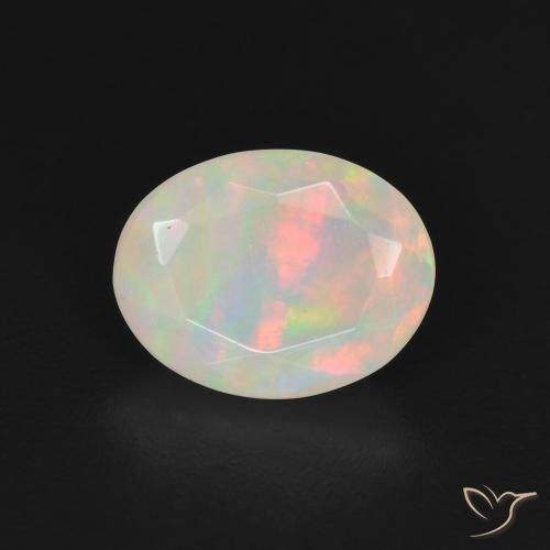 1.14ct Naturel Multicolore Opale, ovale, Translucide