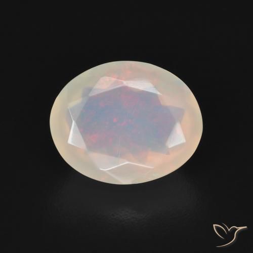 1.44ct Naturel Multicolore Opale, ovale, Transparent