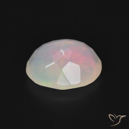 Opale Multicolore naturelle ovale, 1.44 ct, Transparent