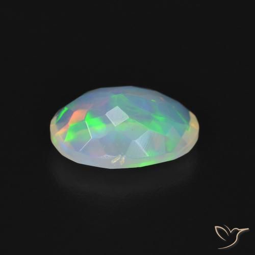 Opale Multicolore naturelle ovale, 1.22 ct, Transparent