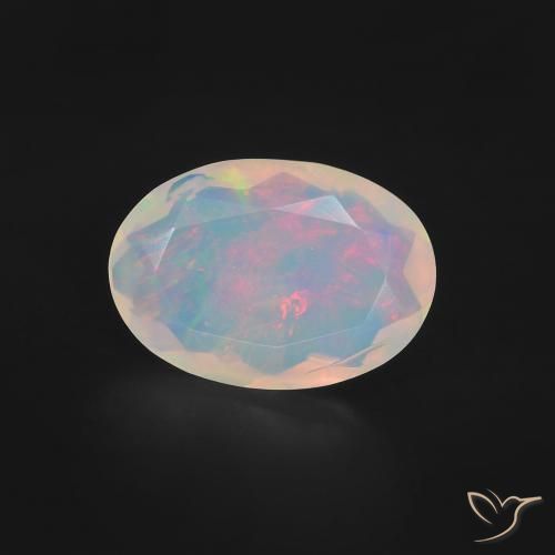 1.13ct Naturel Multicolore Opale, ovale, Transparent