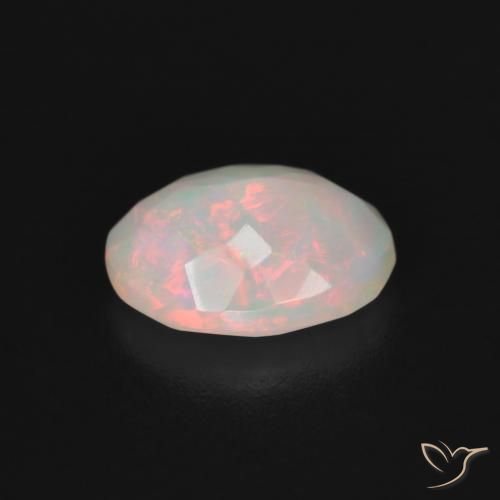 Opale Multicolore naturelle ovale, 0.98 ct, Translucide