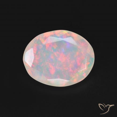 1.20ct Naturel Multicolore Opale, ovale, Translucide