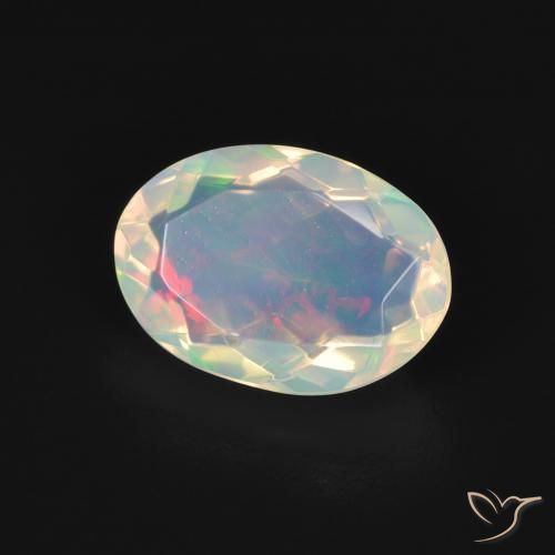 Opale Multicolore naturelle ovale, 1.50 ct, Transparent