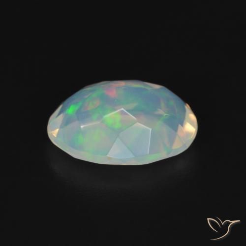 Opale Multicolore naturelle ovale, 1.50 ct, Transparent