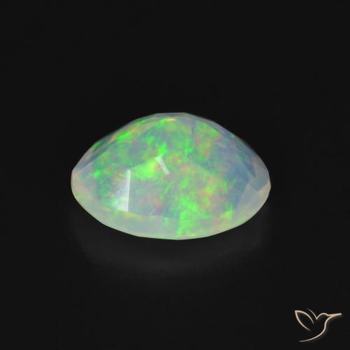 Opale Multicolore naturelle ovale, 1.30 ct, Transparent