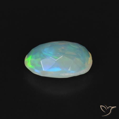Opale Multicolore naturelle ovale, 1.18 ct, Transparent