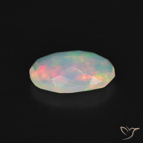 Opale Multicolore naturelle ovale, 0.94 ct, Transparent
