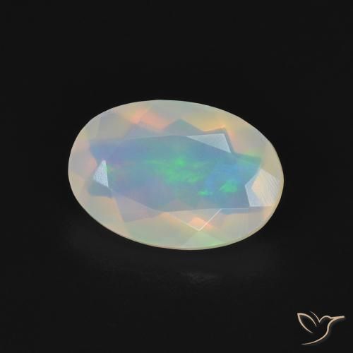 Opale Multicolore naturelle ovale, 1.12 ct, Transparent