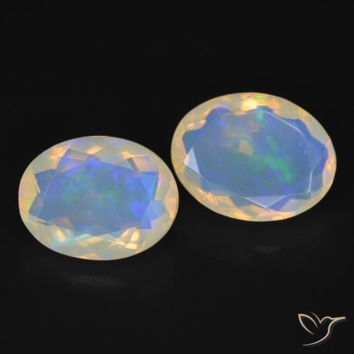 Shop natural 3.16ct Blanc bleuâtre Opale gems, ovale, from Australie at GemSelect. In stock, global shipping!