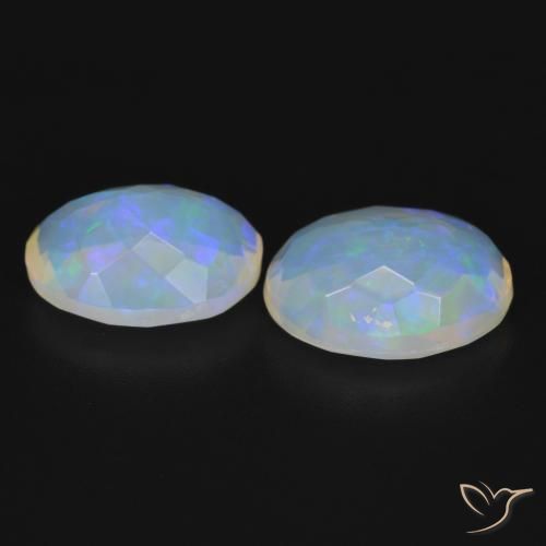 Shop natural 3.16ct Blanc bleuâtre Opale gems, ovale, from Australie at GemSelect. In stock, global shipping!