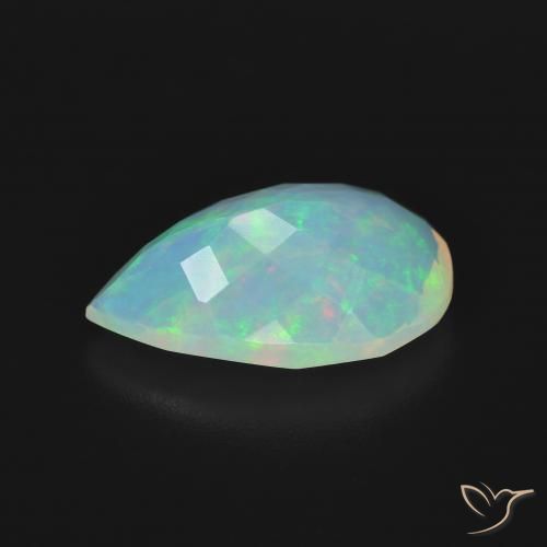 Opale Multicolore naturelle En forme de poire, 2.58 ct, Transparent