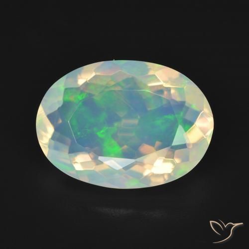 4.01ct Naturel Multicolore Opale, ovale, Transparent