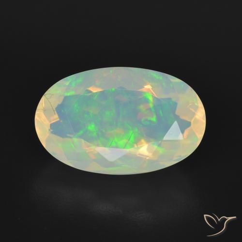 3.45ct Naturel Multicolore Opale, ovale, Transparent