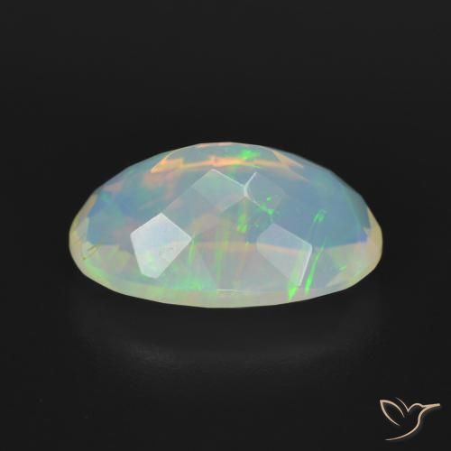 Opale Multicolore naturelle ovale, 3.45 ct, Transparent