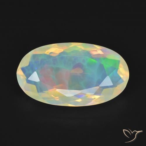 3.51ct Naturel Multicolore Opale, ovale, Transparent