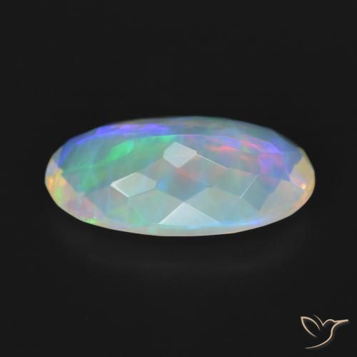 Opale Multicolore naturelle ovale, 3.51 ct, Transparent