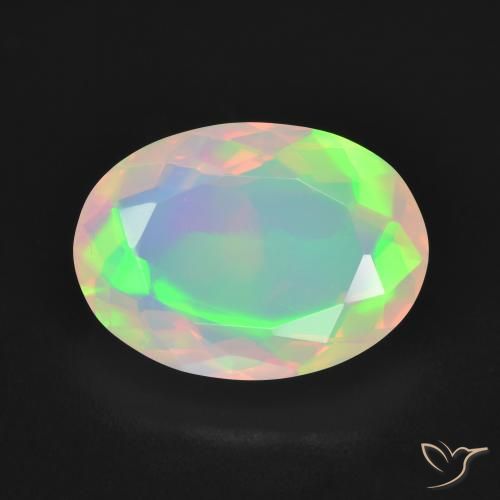 3.83ct Naturel Multicolore Opale, ovale, Transparent