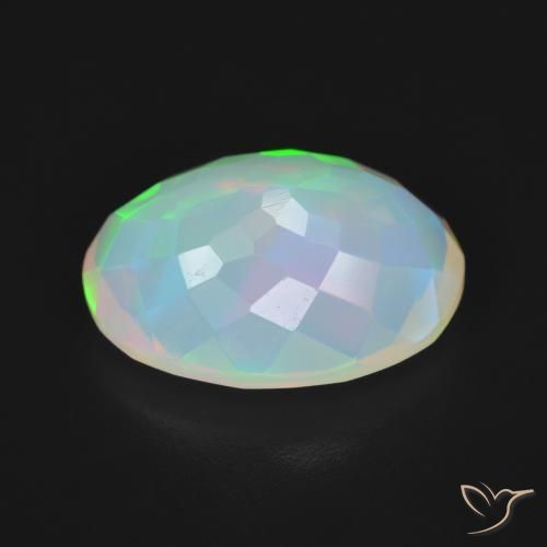 Opale Multicolore naturelle ovale, 3.83 ct, Transparent
