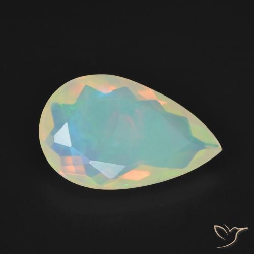 Opale Multicolore naturelle En forme de poire, 2.62 ct, Transparent