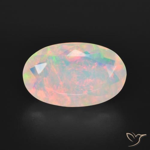 3.57ct Naturel Multicolore Opale, ovale, Transparent
