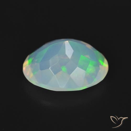 Opale Multicolore naturelle ovale, 3.48 ct, Transparent