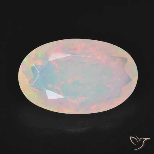4.25ct Naturel Multicolore Opale, ovale, Transparent