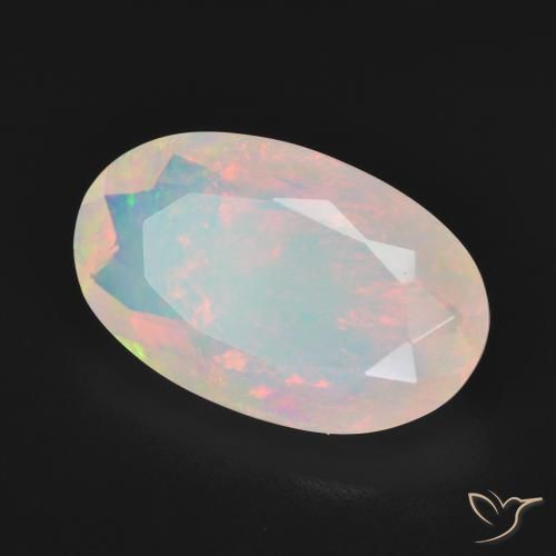 Opale Multicolore naturelle ovale, 4.25 ct, Transparent