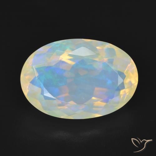 5.06ct Naturel Multicolore Opale, ovale, Transparent