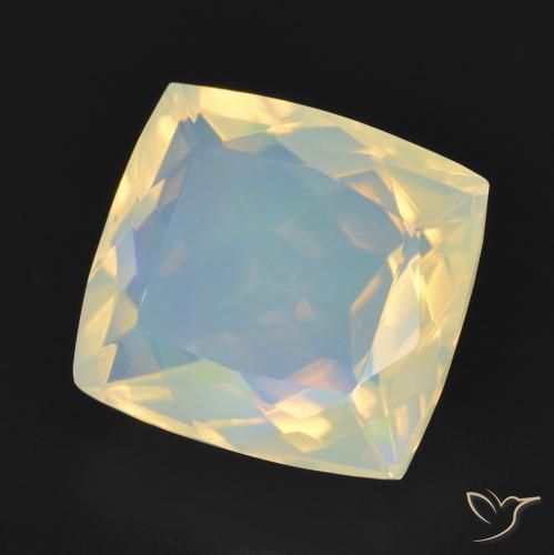 Opale Multicolore naturelle Coussin, 2.53 ct, Transparent