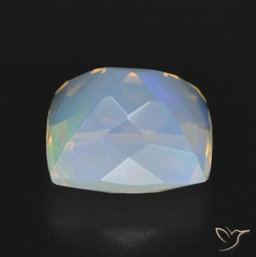 Opale Multicolore naturelle Coussin, 2.53 ct, Transparent