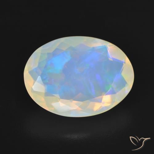 3.54ct Naturel Multicolore Opale, ovale, Transparent