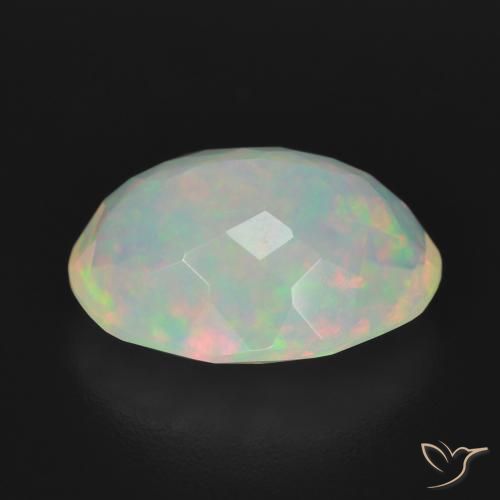 Opale Multicolore naturelle ovale, 3.52 ct, Transparent
