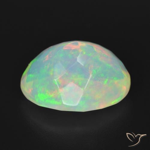 Opale Multicolore naturelle ovale, 4.25 ct, Transparent