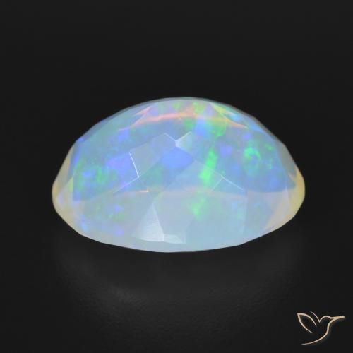 Opale Multicolore naturelle ovale, 4.14 ct, Transparent