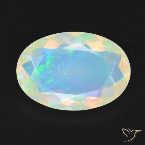 4.44ct Naturel Multicolore Opale, ovale, Transparent