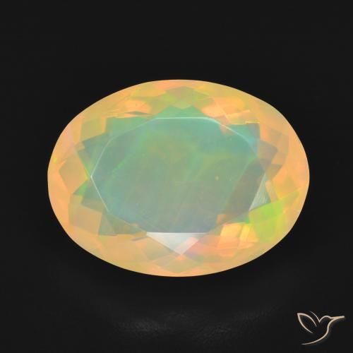 4.16ct Naturel Multicolore Opale, ovale, Transparent