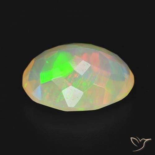 Opale Multicolore naturelle ovale, 4.16 ct, Transparent