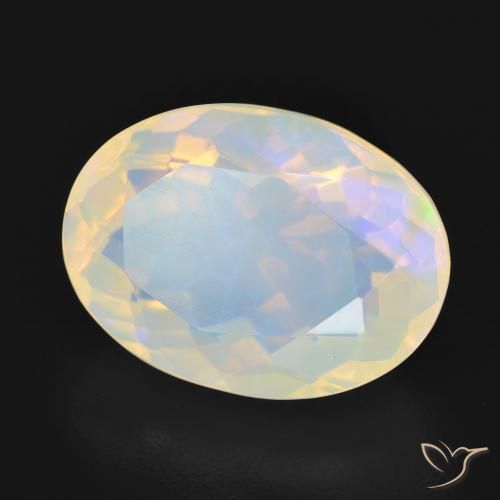Opale Multicolore naturelle ovale, 4.69 ct, Transparent
