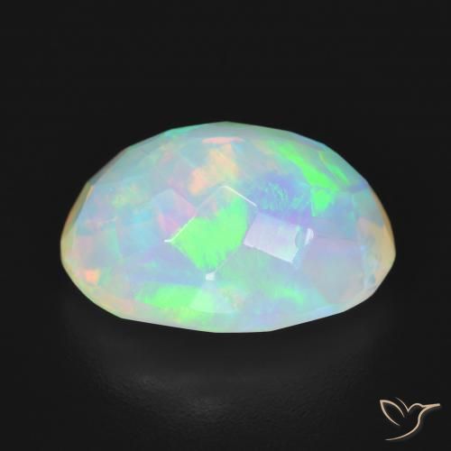 Opale Multicolore naturelle ovale, 4.19 ct, Transparent