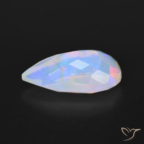 Opale Multicolore naturelle En forme de poire, 3.16 ct, Transparent