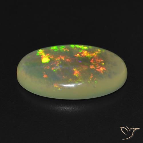 Opale Multicolore naturelle ovale, 4.41 ct, Translucide